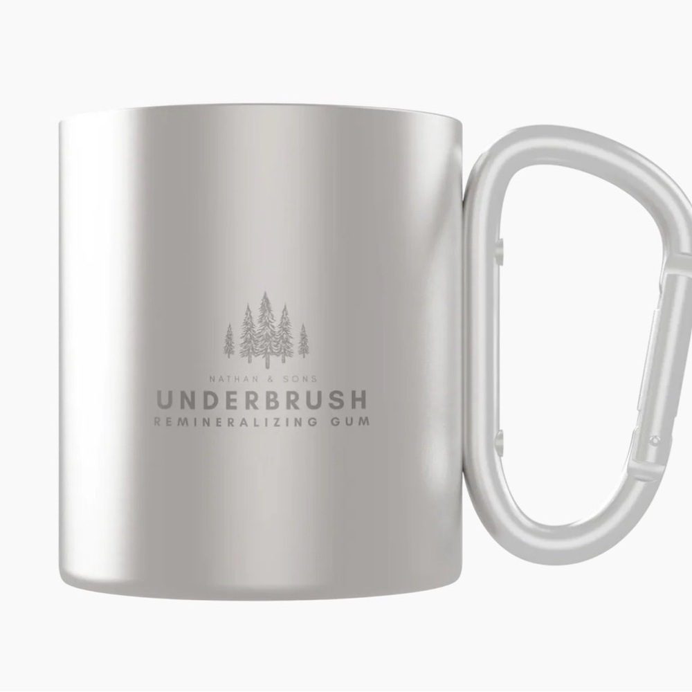 Carabiner Camping Mug, Silver